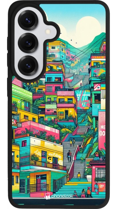 Coque Samsung Galaxy S26 - Silicone rigide noir Medellin Comuna 13 Art