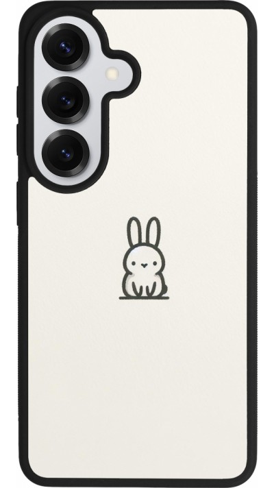 Coque Samsung Galaxy S26 - Silicone rigide noir Minimal bunny cutie