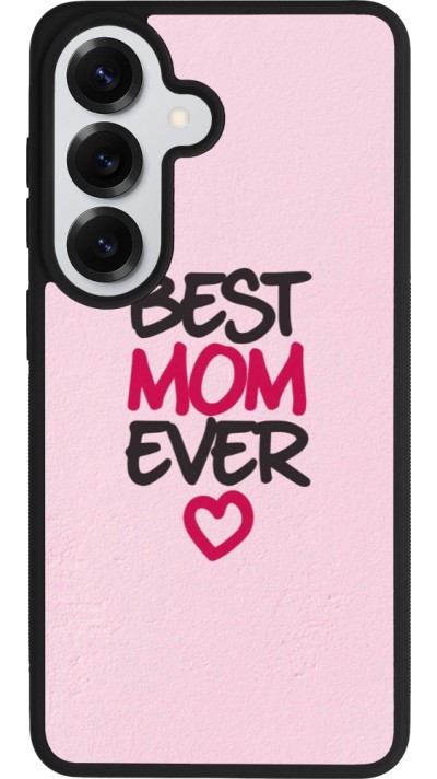 Coque Samsung Galaxy S26 - Silicone rigide noir Mom 2023 best Mom ever pink