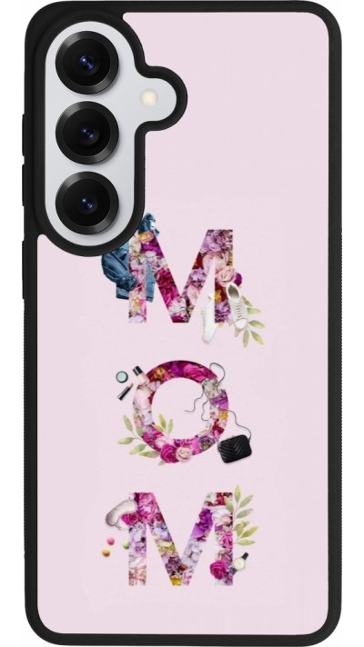 Coque Samsung Galaxy S26 - Silicone rigide noir Mom 2024 girly mom