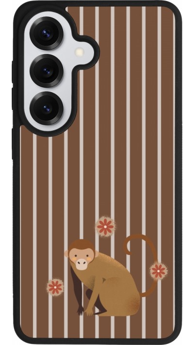 Coque Samsung Galaxy S26 - Silicone rigide noir Monkey with stripes