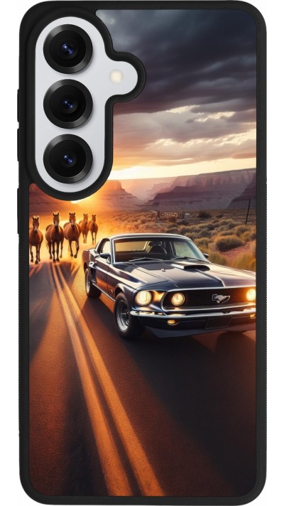 Coque Samsung Galaxy S26 - Silicone rigide noir Mustang 69 Grand Canyon