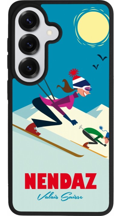 Coque Samsung Galaxy S26 - Silicone rigide noir Nendaz Ski Downhill