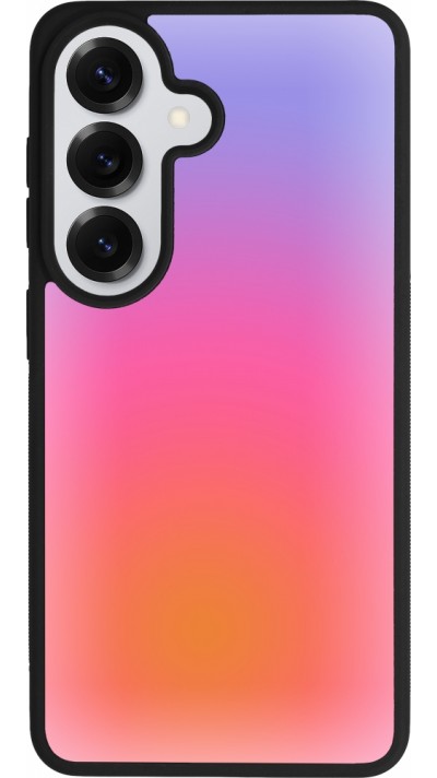 Coque Samsung Galaxy S26 - Silicone rigide noir Orange Pink Blue Gradient