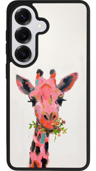 Coque Samsung Galaxy S26 - Silicone rigide noir Pink Girafe Paint
