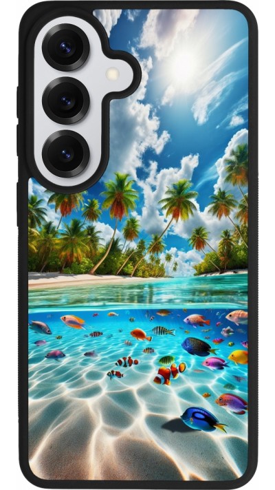 Coque Samsung Galaxy S26 - Silicone rigide noir Plage Paradis