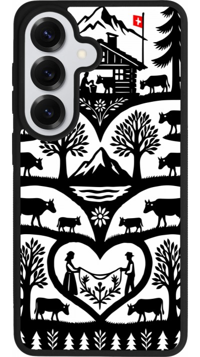 Coque Samsung Galaxy S26 - Silicone rigide noir Poya Suisse 2