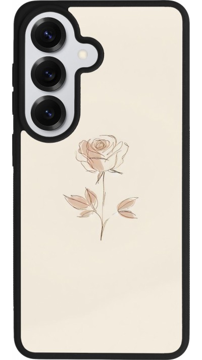 Coque Samsung Galaxy S26 - Silicone rigide noir Sable Rose Minimaliste