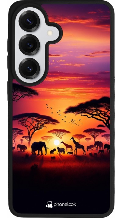 Coque Samsung Galaxy S26 - Silicone rigide noir Safari sunset wildlife