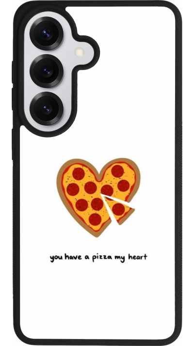 Coque Samsung Galaxy S26 - Silicone rigide noir Saint Valentines Day 26 You have my pizza heart