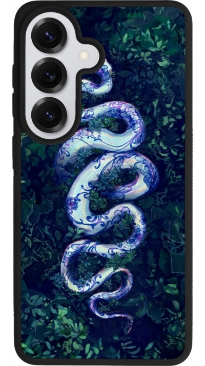 Coque Samsung Galaxy S26 - Silicone rigide noir Serpent Blue Anaconda