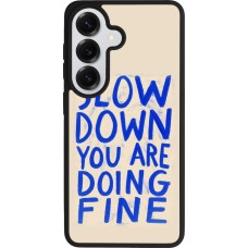 Coque Samsung Galaxy S26 - Silicone rigide noir Slow down 2026