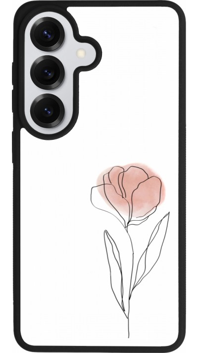 Coque Samsung Galaxy S26 - Silicone rigide noir Spring 23 minimalist flower