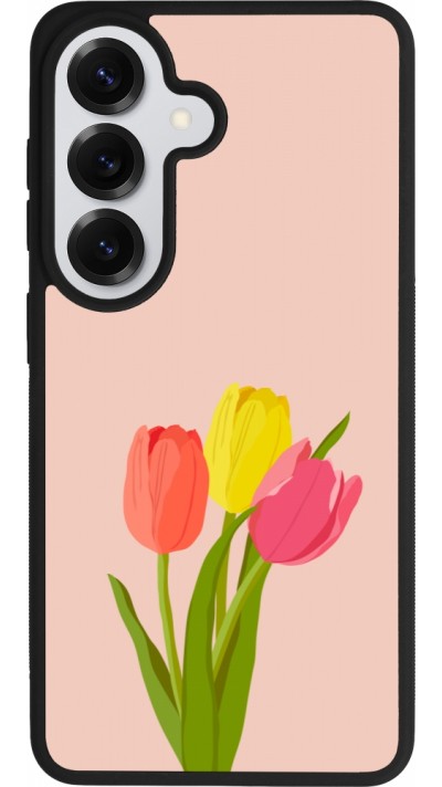 Coque Samsung Galaxy S26 - Silicone rigide noir Spring 23 tulip trio