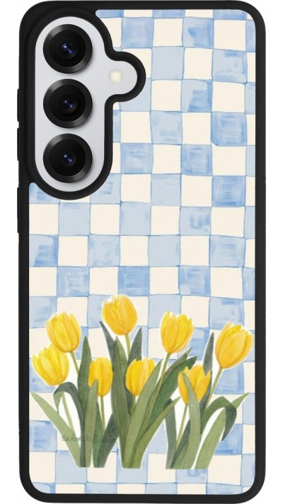 Samsung Galaxy S26 Case Hülle - Silikon schwarz Blue vichy tulips 2026