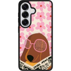 Samsung Galaxy S26 Case Hülle - Silikon schwarz Dog with newspaper 2026