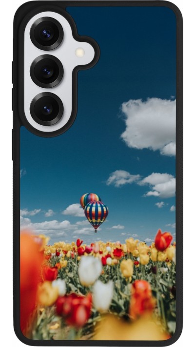 Samsung Galaxy S26 Case Hülle - Silikon schwarz Hot air balloon 2026