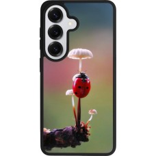 Samsung Galaxy S26 Case Hülle - Silikon schwarz Ladybird on a mushroom 2026