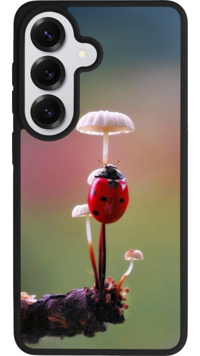 Samsung Galaxy S26 Case Hülle - Silikon schwarz Ladybird on a mushroom 2026