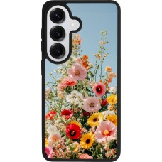 Samsung Galaxy S26 Case Hülle - Silikon schwarz Spring flowers 2026