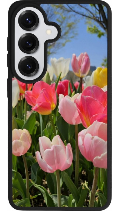 Samsung Galaxy S26 Case Hülle - Silikon schwarz Tulips 2026