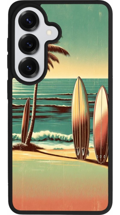 Coque Samsung Galaxy S26 - Silicone rigide noir Surf Paradise