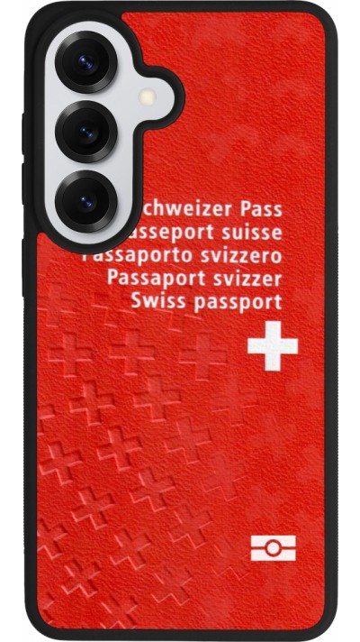 Coque Samsung Galaxy S26 - Silicone rigide noir Swiss Passport