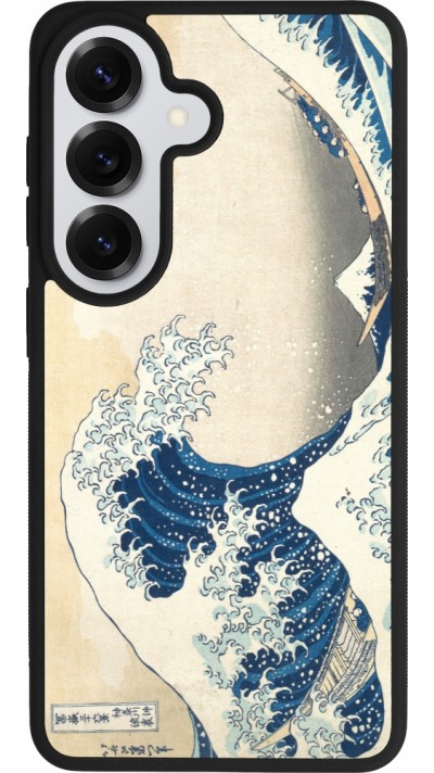 Coque Samsung Galaxy S26 - Silicone rigide noir Tableau art - La Grande Vague de Kanagawa - Hokusai