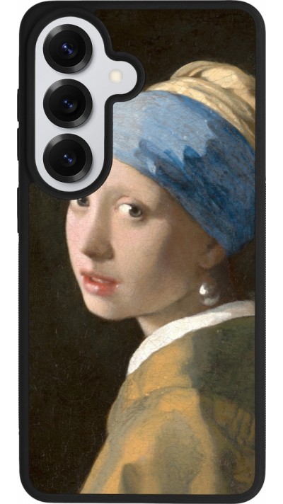 Coque Samsung Galaxy S26 - Silicone rigide noir Tableau art - La Jeune fille à la perle - Johannes Vermeer