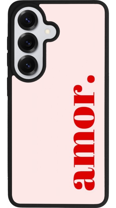 Coque Samsung Galaxy S26 - Silicone rigide noir Valentine 2024 amor