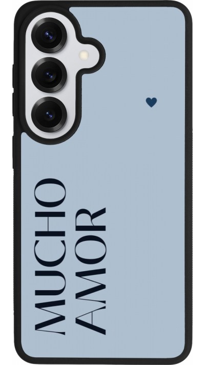 Samsung Galaxy S26 Case Hülle - Silikon schwarz Valentine 2024 mucho amor azul