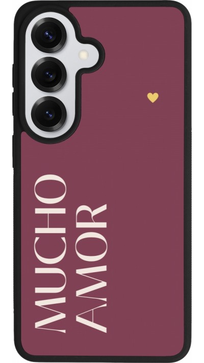 Samsung Galaxy S26 Case Hülle - Silikon schwarz Valentine 2024 mucho amor rosado