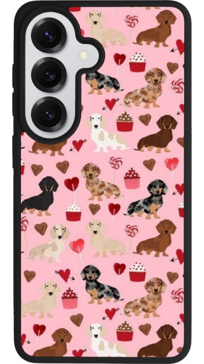 Samsung Galaxy S26 Case Hülle - Silikon schwarz Valentine 2024 puppy love
