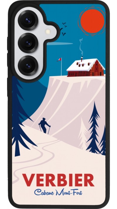 Samsung Galaxy S26 Case Hülle - Silikon schwarz Verbier Cabane Mont-Fort
