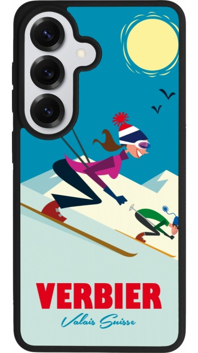 Samsung Galaxy S26 Case Hülle - Silikon schwarz Verbier Ski Downhill
