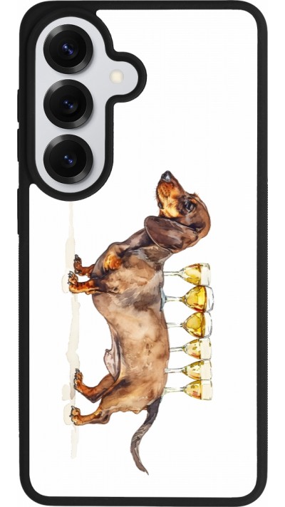 Samsung Galaxy S26 Case Hülle - Silikon schwarz Wine Teckel