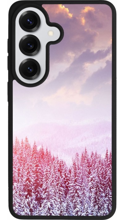 Samsung Galaxy S26 Case Hülle - Silikon schwarz Winter 22 Pink Forest