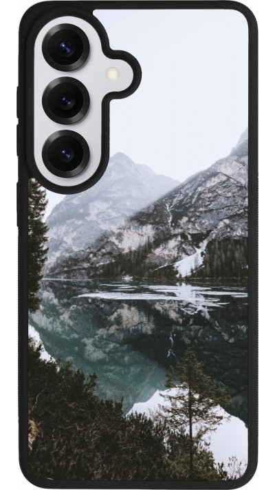 Samsung Galaxy S26 Case Hülle - Silikon schwarz Winter 22 snowy mountain and lake
