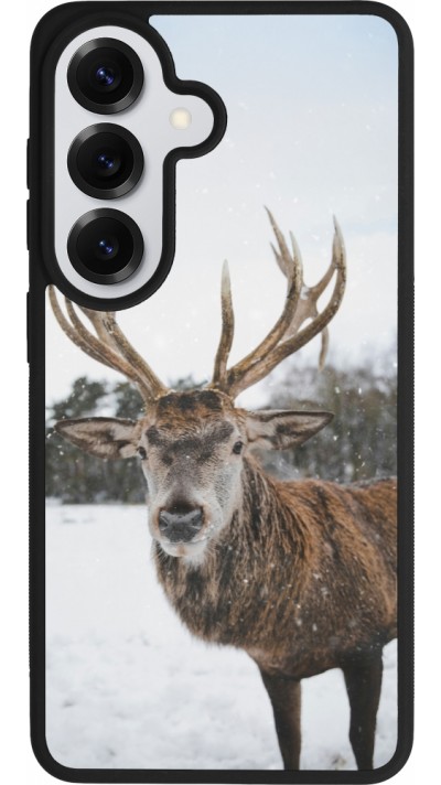 Samsung Galaxy S26 Case Hülle - Silikon schwarz Winter 25 Winter reindeer