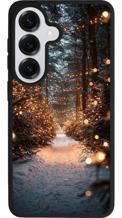 Samsung Galaxy S26 Case Hülle - Silikon schwarz Winter 25 Winter snowy road