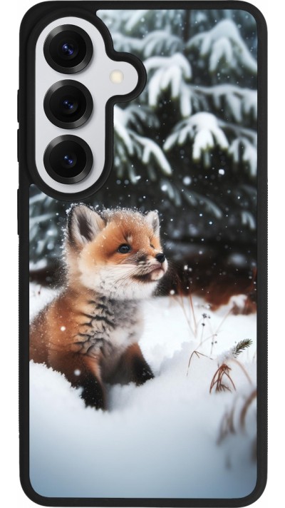 Samsung Galaxy S26 Case Hülle - Silikon schwarz Weihnachten 2023 Fuechslein Tanne