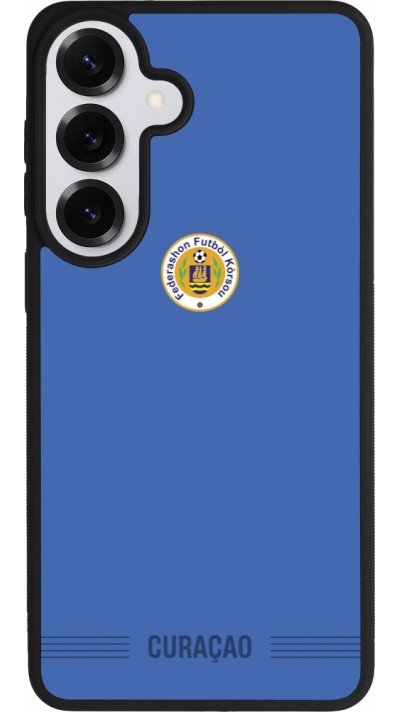 Samsung Galaxy S26+ Case Hülle - Silikon schwarz Curaçao 2026 personalisierbares Fussballtrikot