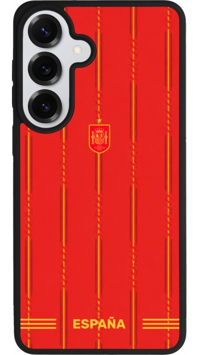 Coque Samsung Galaxy S26+ - Silicone rigide noir Maillot de football Espagne 2026 personnalisable