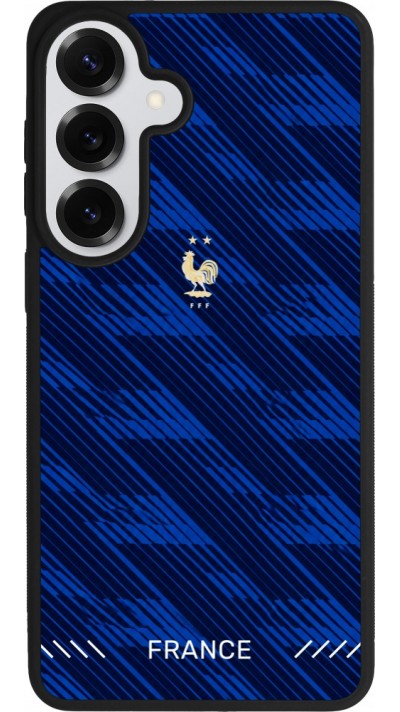 Coque Samsung Galaxy S26+ - Silicone rigide noir Maillot de football France 2026 personnalisable