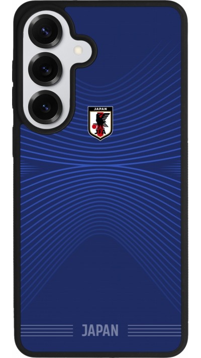 Coque Samsung Galaxy S26+ - Silicone rigide noir Maillot de football Japon 2026 personnalisable