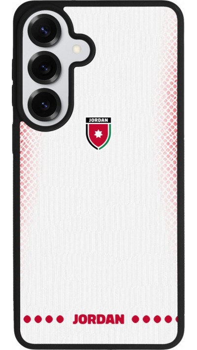 Coque Samsung Galaxy S26+ - Silicone rigide noir Maillot de football Jordanie 2026 personnalisable