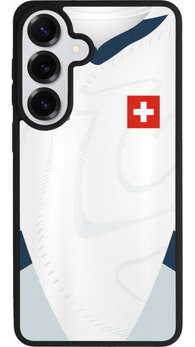 Samsung Galaxy S26+ Case Hülle - Silikon schwarz Schweiz Away personalisierbares Fussballtrikot