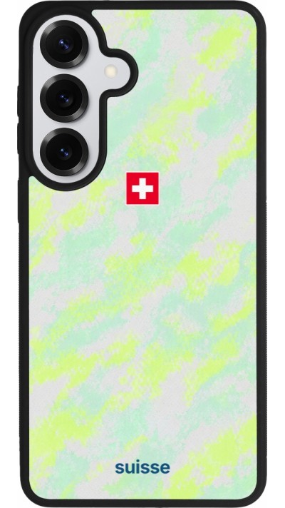 Coque Samsung Galaxy S26+ - Silicone rigide noir Maillot de football Suisse Away 2026 personnalisable