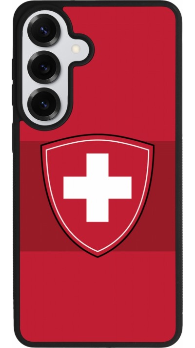 Coque Samsung Galaxy S26+ - Silicone rigide noir Hockey World Championship Ecusson Suisse