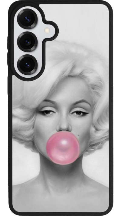 Coque Samsung Galaxy S26+ - Silicone rigide noir Marilyn Bubble
